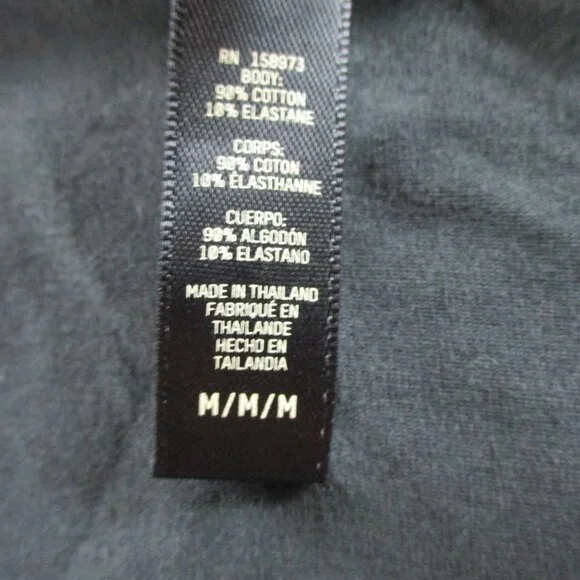 SKIMS Cotton Jersey Scoop Neck Long Sleeve Top Womens Medium Soot Black Shirt - Picture 5 of 9